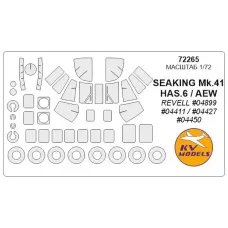 Маска для модели вертолета Westland Sea King Mk.41 1:72