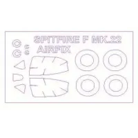 Маска для модели самолета Supermarine Spitfire Mk.22 (Airfix) 1:72