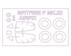 Маска для модели самолета Supermarine Spitfire Mk.22 (Airfix) 1:72