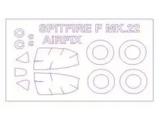 Маска для модели самолета Supermarine Spitfire Mk.22 (Airfix) 1:72