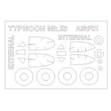 Маска для модели самолета Hawker Typhoon Mk.IB, двусторонняя (Airfix) 1:72