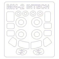 Маска для модели вертолета Ми-2 (Intech/Sky high) 1:72