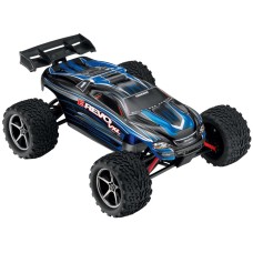 Автомобиль Traxxas E-Revo VXL Brushless Monster 1:16 RTR 328 мм 4WD TSM 2,4 ГГц (71076-3 Blue)