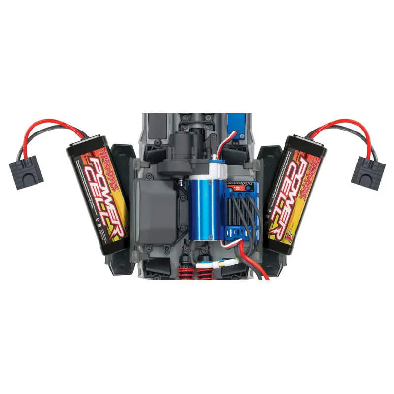 Автомобиль Traxxas E-Revo VXL Brushless Monster 1:16 RTR 328 мм 4WD TSM 2,4 ГГц (71076-3 Blue)