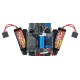 Монстр-трак Автомобиль Traxxas E-Revo VXL Brushless Monster 1:16 RTR 328 мм 4WD TSM 2,4 ГГц (71076-3 Blue)