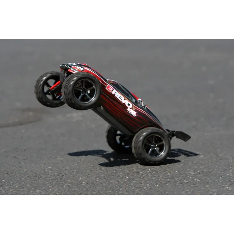 Автомобиль Traxxas E-Revo VXL Brushless Monster 1:16 RTR 328 мм 4WD TSM 2,4 ГГц (71076-3 Blue)