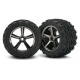 Монстр-трак Автомобиль Traxxas E-Revo VXL Brushless Monster 1:16 RTR 328 мм 4WD TSM 2,4 ГГц (71076-3 Blue)
