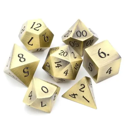 Набір металевих кубиків Античний блиск RPG 7 шт.