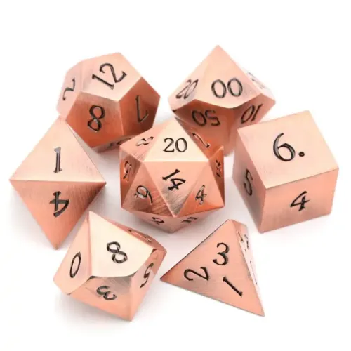 Набір металевих кубиків Античний блиск RPG 7 шт.