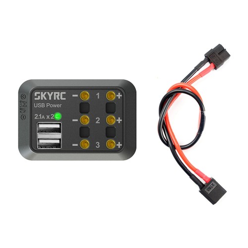 Блоки живлення 220/12В Разветвитель питания SkyRC SK-600114-03 с USB (XT60)