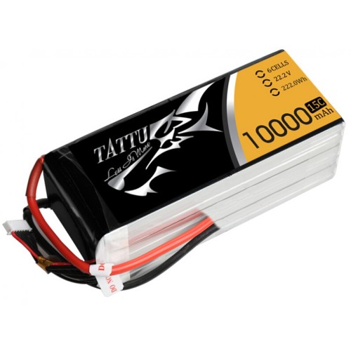 Акумулятори 22.2V Li-Po Аккумулятор Tattu LiPO 22,2 В 10000 мАч 6S 15C (TA-15C-10000-6S1P)