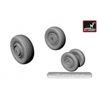 Колеса для МиГ-23 С,М,МС,У,УБ (AR-AW48010) Масштаб:  1:48