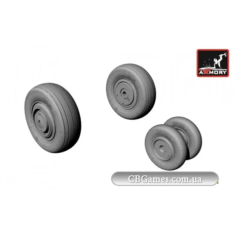 Колеса для МиГ-23 С,М,МС,У,УБ (AR-AW48010) Масштаб: 1:48