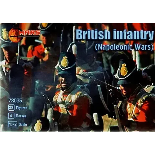 Фигуры и миниатюры British infantry, Napoleonic Wars 1:72