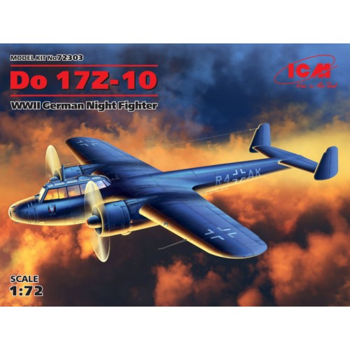 Літаки Німецький нічний винищувач Дорньє Do 17Z-10 1:72