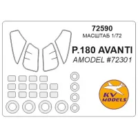 Маска для модели самолета Piaggio P.180 Avanti (Amodel) 1:72