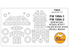 Маска для моделі літака Fw-189A1/A-2 (MPM) 1:72