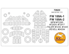 Маска для модели самолета Fw-189A1/A-2 (MPM) 1:72