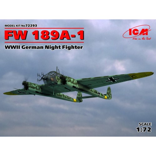 Літаки Німецький нічний винищувач Fw 189A-1 1:72