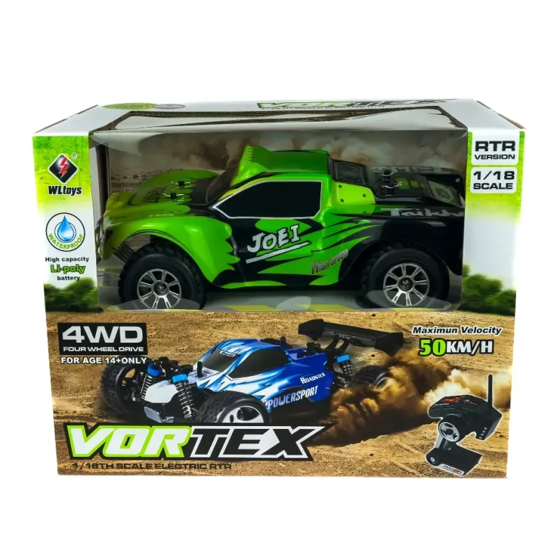 Автомодель шорт-корс 1:18 WL Toys A969 4WD 25км/час (зеленый)