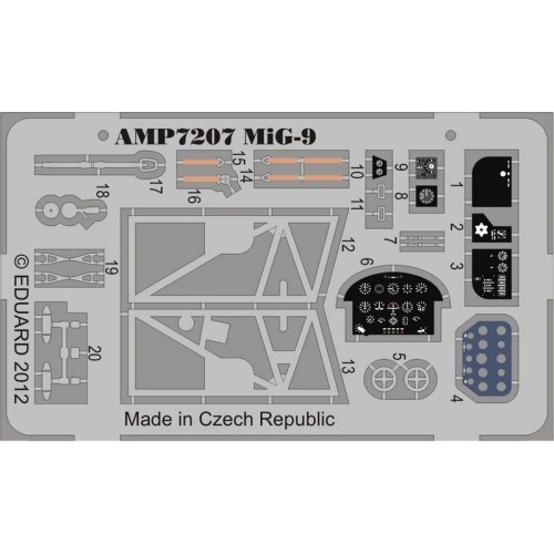 Фототравлення Фототравление на Миг-9 (ART Model) (AMP7207) Масштаб: 1:72