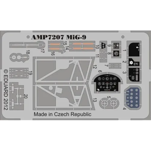 Фототравлення Фототравление на Миг-9 (ART Model) (AMP7207) Масштаб: 1:72