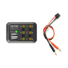 Разветвитель питания SkyRC SK-600114-01 с USB (бананы)