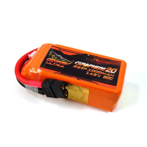 Акумулятори 14,8 V LiPo Аккумулятор Dinogy ULTRA G2.0 Li-Pol 1000mAh 14.8V 4S 80C XT60 76x27x34мм