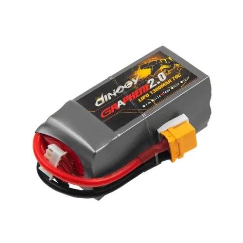 Акумулятори 14,8 V LiPo Аккумулятор Dinogy G2.0 Li-Pol 1300mAh 14.8V 4S 70C 39x34x71мм XT60