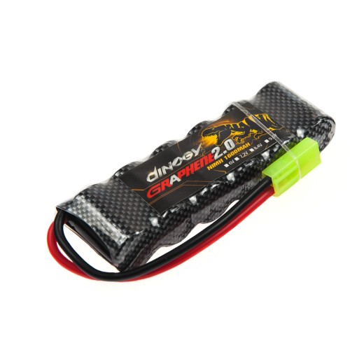 Аккумуляторы 7,2 V NiMh, NiCa Аккумулятор Dinogy NiMH 2/3A 1600mAh 7.2V 17x32x100мм Mini Tamiya