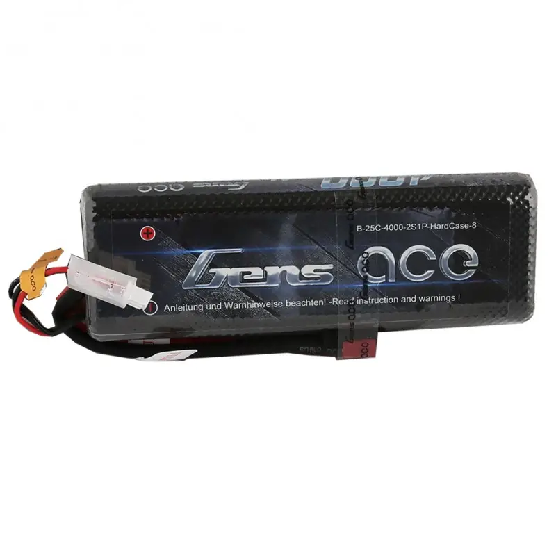 Аккумулятор Gens Ace LiPO 7,4 В 4000 мАч 2S 25C (B-25C-4000-2S1P-HardCase-8)