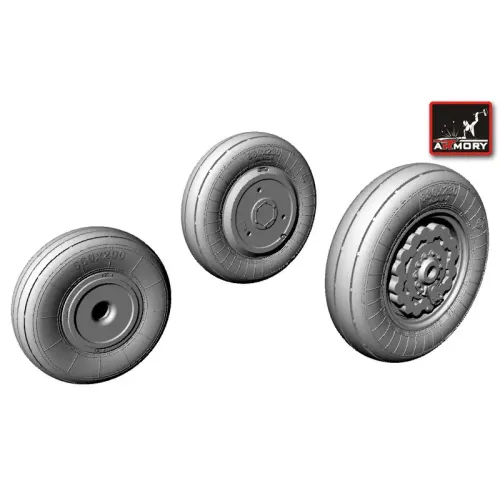 Фототравлення Колеса для Су-17/-22 (AR-AW48008) Масштаб: 1:48