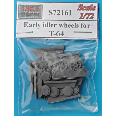 Направляющие колеса (ленивцы) для танка Т-64, ранние, 14 шт. 1:72