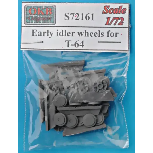 Наборы деталировки Направляющие колеса (ленивцы) для танка Т-64, ранние, 14 шт. 1:72