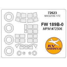 Маска для моделі літака Fw-189B-0 (MPM) 1:72 (MPM) 1:72