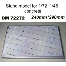Подставка для моделей авиации. Тема: Стоянка самолета, бетонка ( 290x240 мм)