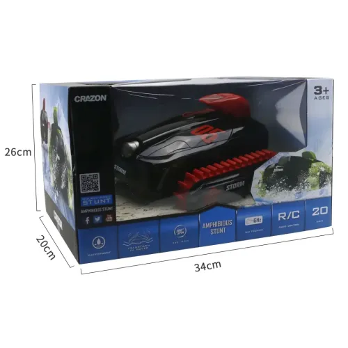 Іграшкові машинки Машина амфибия на радиоуправлении Crazon 18SL02 гусеничная (красный)