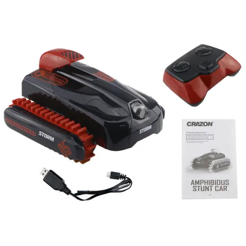 Іграшкові машинки Машина амфибия на радиоуправлении Crazon 18SL02 гусеничная (красный)