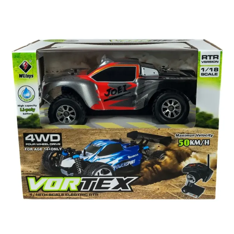 Автомодель шорт-корс 1:18 WL Toys A969 4WD 25км/час (серый)