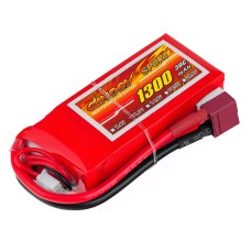 Аккумулятор Dinogy Li-Pol 1300mAh 11.1V 3S 30C 22x35x75мм T-Plug