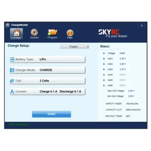 Без блока питания Зарядное устройство SkyRC iMAX B6 mini 6A/60W без/БП универсальное