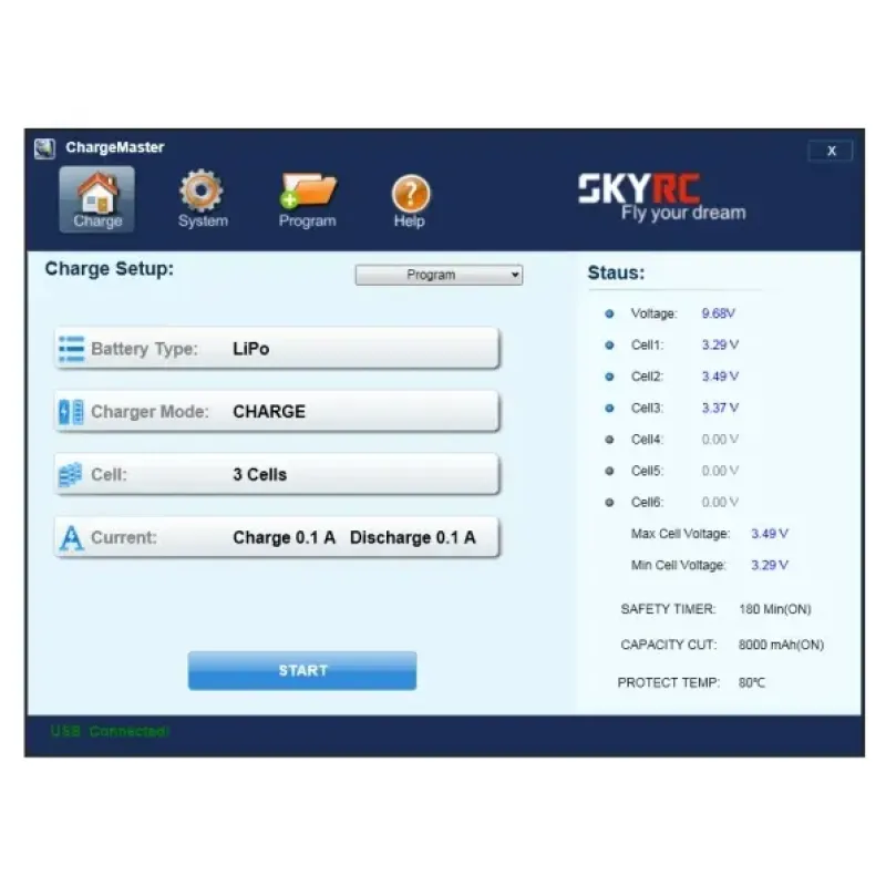 Зарядное устройство SkyRC iMAX B6 mini 6A/60W без/БП универсальное