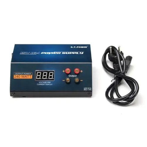 Блоки питания 220/12В Блок питания GT Power 16A/240W 15В для зарядных устройств