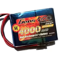 Аккумулятор Gens Ace LiPO 7,4 В 4000 мАч 2S 1С (B-RX-4000-2S1P)