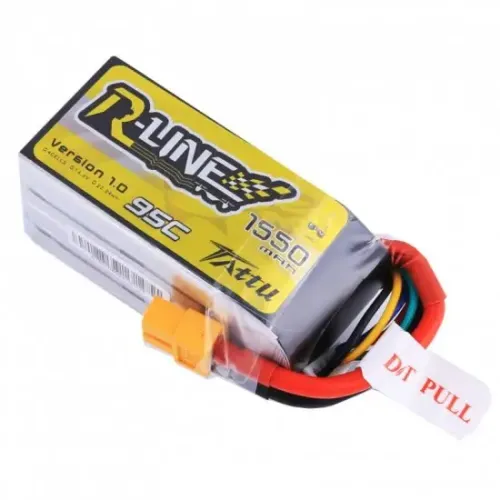 Аккумуляторы 14,8 V LiPo Аккумулятор Tattu R-Line LiPO 14,8 В 1550 мАч 4S 95C (TA-RL-95C-1550-4S1P)