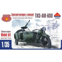 Радянський мотоцикл ТИЗ-АМ-600 з коляскою 1:35