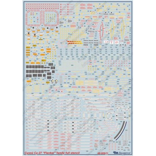 Декалі Сухой Су-27 (BD48009) Масштаб: 1:48