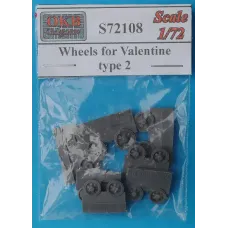 Катки для танка Valentine, тип 2 1:70