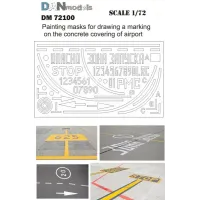 Маска для нанесення розмітки на бетонці аеродрому 1:72