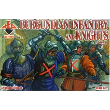 Бургундская пехота и рыцари 15 века, набор 1 1:72